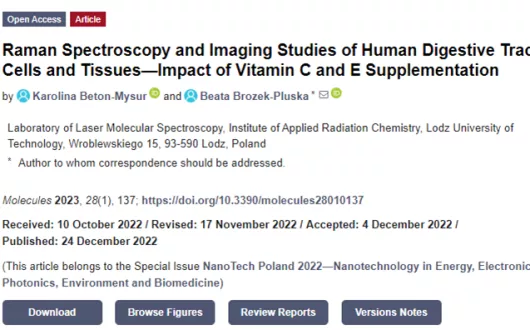 pierwsza strona artykułu w Molecules