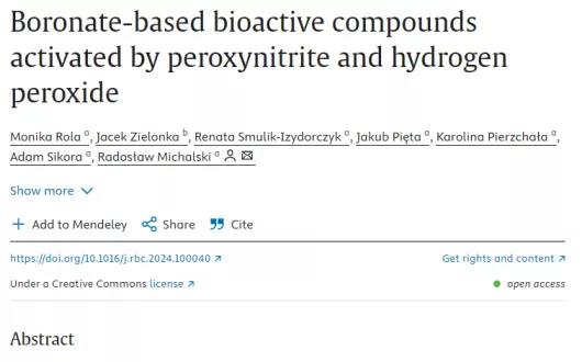 Rola et al - Redox Biochem and Chem - 10 2024