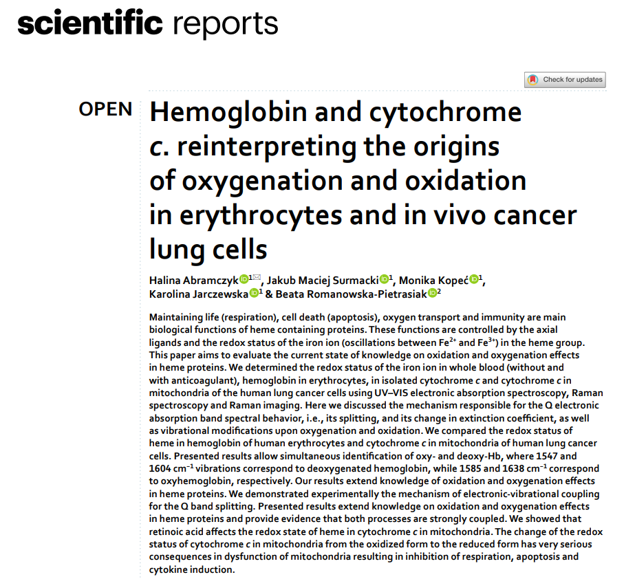 H. Abramczyk et al - Scientific Reports 13 2023